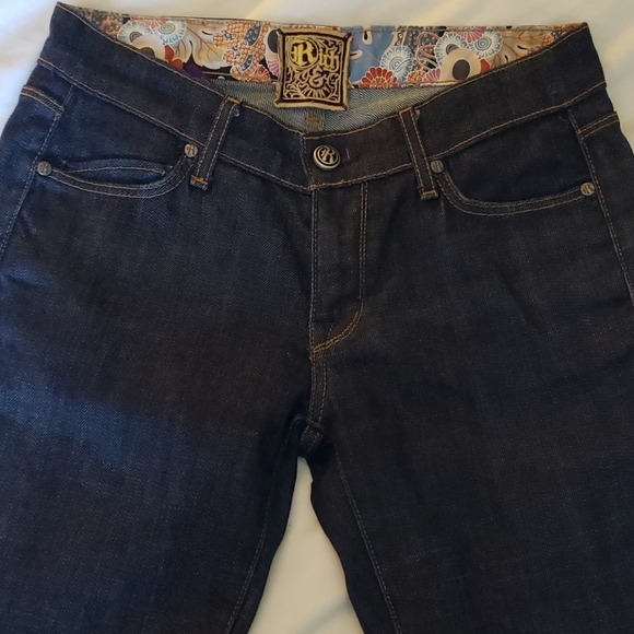 Rich & Skinny Dark Wash Jeans, Sz 24, skinny - Picture 5 of 8
